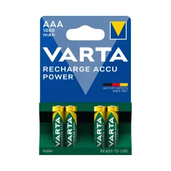 Varta Oplaadbare batterij AAA – 1000 mAh NiMH – 4st