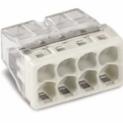 Wago 2273-208 Lasklem 8-polig - 8-gaats - 8 x 0.5 - 2.5mm² - Transparant-grijs (50st)