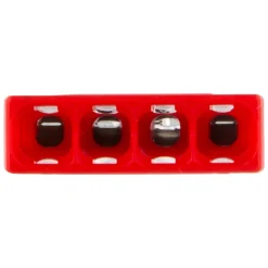 Wago 2273-204 Lasklem 4-polig - 4-gaats - 4 x 0.5 - 2.5mm² - Transparant-rood (100st)