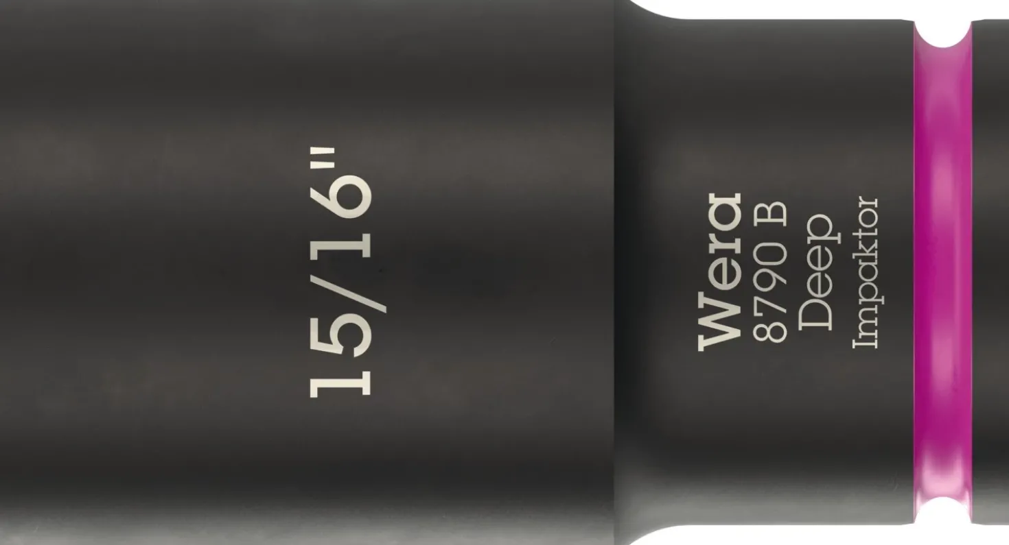 Wera 05005575001 8790 B Impaktor Deep Lange Krachtdop - 15/16" - zeskant - 63mm