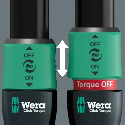 Wera 05075692001 Click-Torque Lock C 3 Draaimomentsleutel met omschakelbare ratel - 40-200 Nm - 1/2