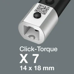 Wera 05075657001 Click-Torque X 7 Draaimomentsleutel - 10-100 Nm - 14x18mm