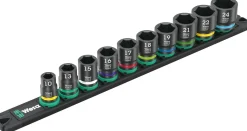 Wera 05005451001 11-delig 9607 Dop-magneetstrip B Impaktor 1 doppenset incl. houder