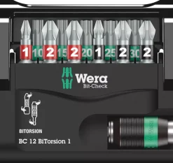 Wera 5057420001 12-delige Bit-Check BiTorsion Bitset in cassette