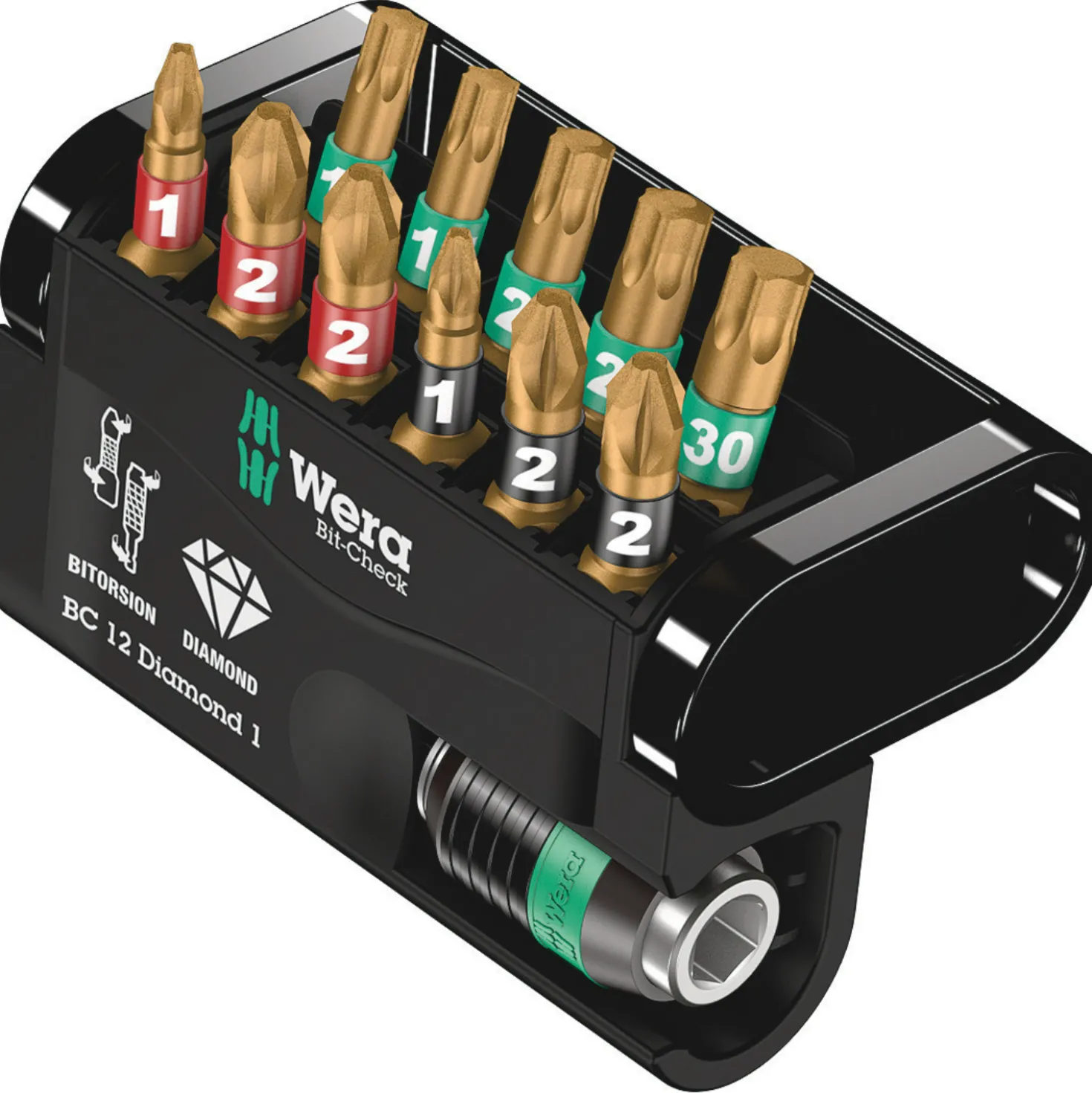 Wera 5057421001 12-delige Bit-Check Diamond Bitset