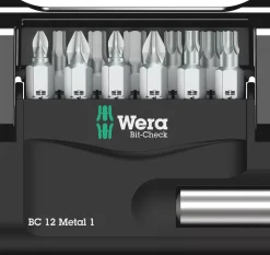 Wera 5057424001 12-delige Bit-Check 12 Metal 1 Bitset