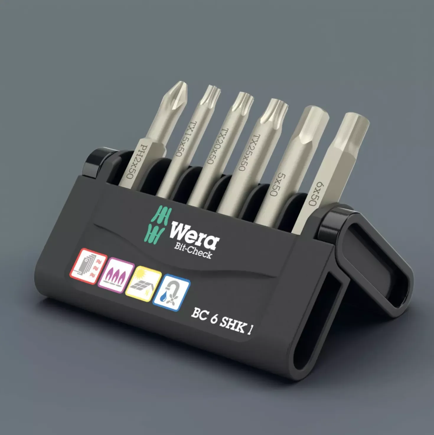 Wera 05073631001 6-delige Bit-Check 6 SHK 1 SB set