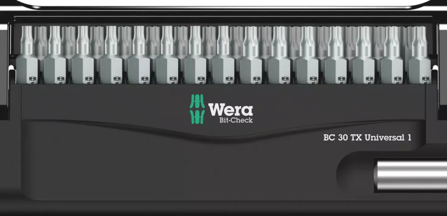 Wera 05057908001 30-delige Bit-Check 30 Universal 1 Bitset - Torx