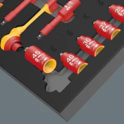 Wera 05150116001 28-delige 9726 8007 B VDE Zyklop VDE Ratel- en doppenset in foam inlay - 3/8"