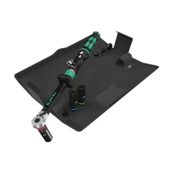 Wera 05075790001 5-delige Click-Torque Lock C 3 KFZ Draaimomentsleutel autobandwisselset 1 in etui met omschakelratel - 40-200 Nm - 1/2"