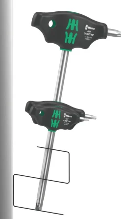 Wera 05023456001 7-delige 467/7 HF Set 2 Torx T-greep Schroevendraaierset in metalen rek - met vasthoudfunctie