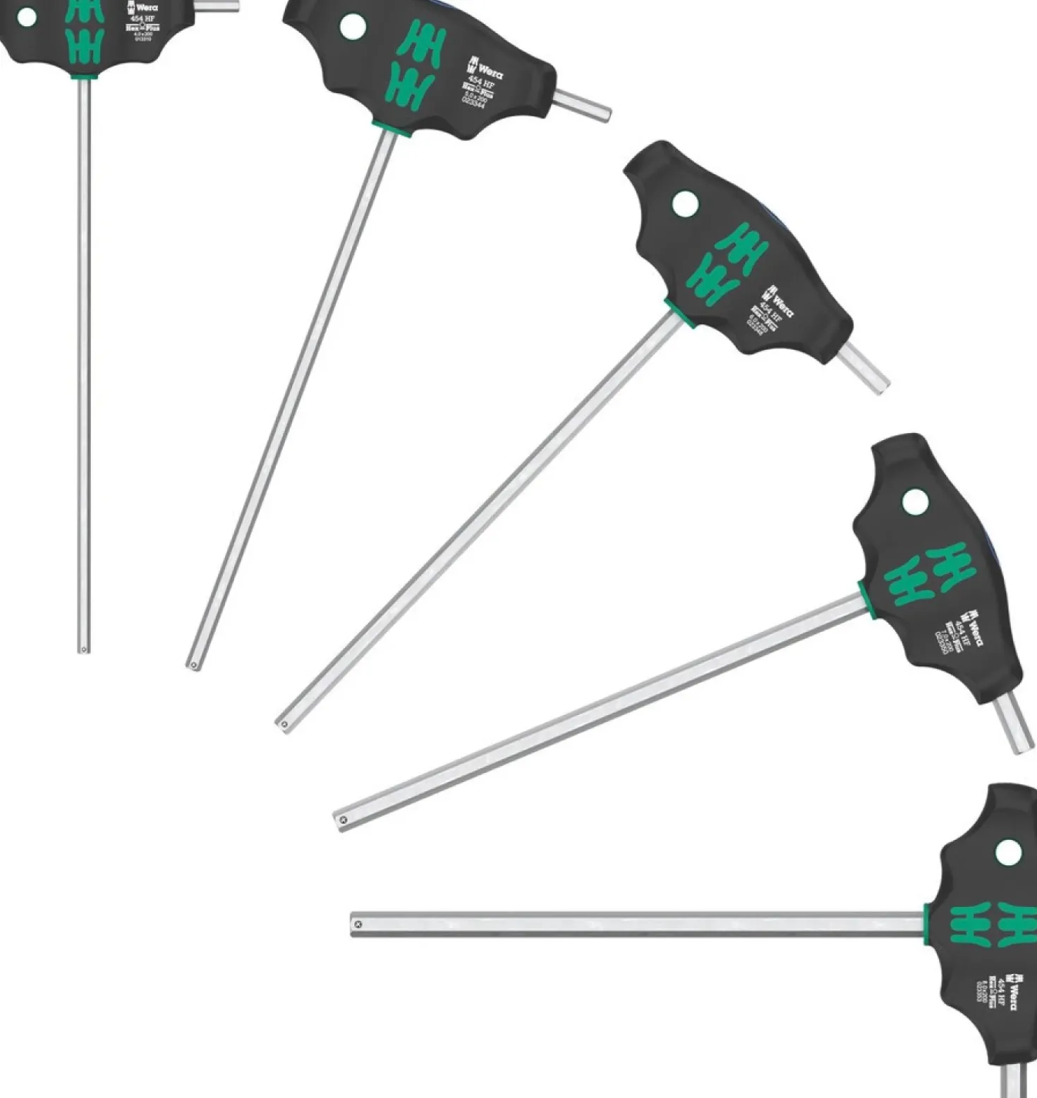 Wera 05136070001 5-delige 454/5 HF SHK Set 1 Hex-Plus T-Greep Schroevendraaierset