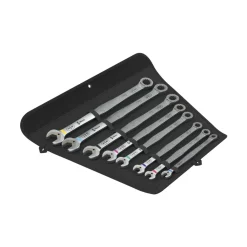 Wera 05020385001 8-delige 6007 Joker Imperial 8 Set 1 Steek-/ringratelsleutelset in etui - inch