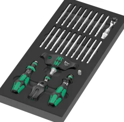 Wera 05150152001 24-delige 9752 Kraftform Kompakt Ratel-en doppenset in foam inlay - 1/4"