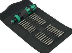 Wera 05051530001 17-delige Kraftform Kompakt 60 RA-R 1 Schroevendraaierset in etui - met ratelfunctie
