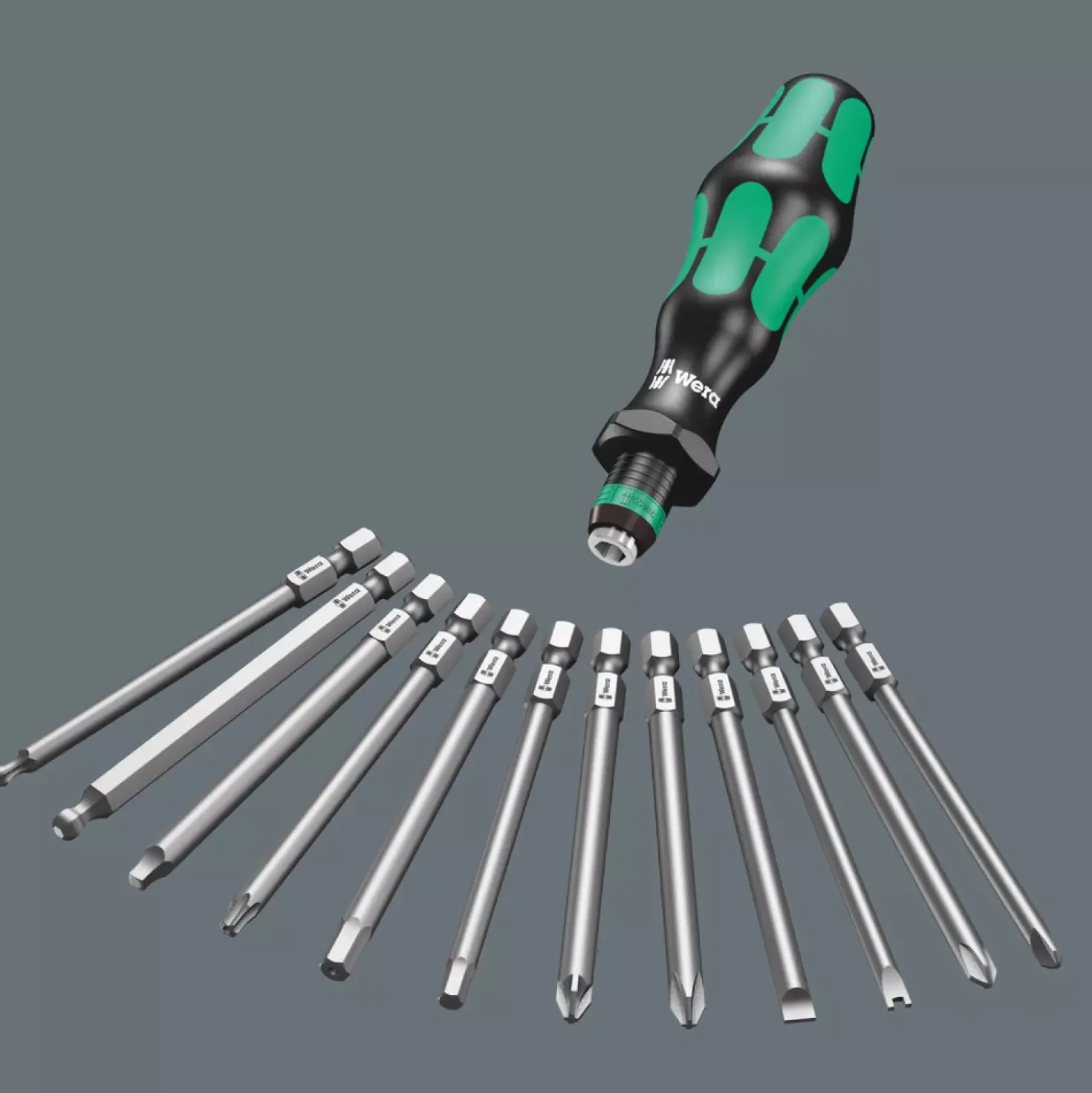 Wera 5059294001 17-delige Kraftform Kompakt 60 KK Schroevendraaierset in etui
