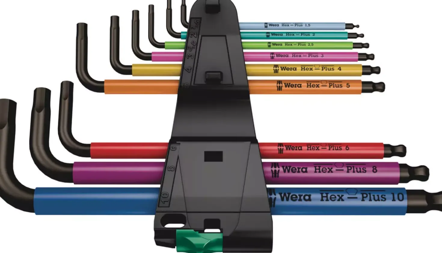 Wera 05022089001 9-delige Multicolour Inbussleutelset - 1,5-10mm
