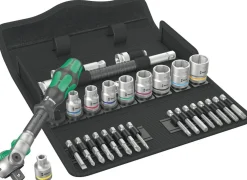 Wera 05004049001 29-delige 8100 SB 9 Zyklop Speed Ratel- en doppenset in etui - 3/8" - inch