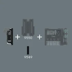 Wera 05049003001 7-delige Tool-Check Modular Hex-Plus 1 Inbussleutelset