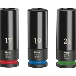 Wera 5004595001 3-delige Wheel Impaktor Dopsleutelset 1 - 85mm - 1/2''