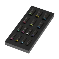Wera 05150118001 15-delige 9728 Zyklop B Impaktor Deep Doppenset in foam inlay - 3/8"