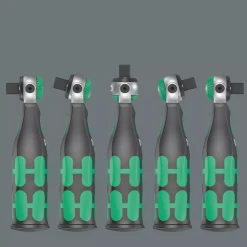 Wera 05004281001 18-delige 8009 8009 Zyklop Pocket Set 2 Ratel- en doppenset - 3/8" + 1/4"