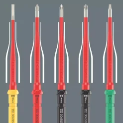 Wera 05006630001 8-delig Kraftform Kompakt VDE RVS 8 Extra Slim 1 Tool Finder Wisselklingenset in etui