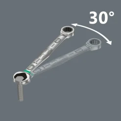 Wera 05020016001 9-delig 9632 Magneetstrip 6000 Joker Imperial 1 steek-ringratelsleutelset
