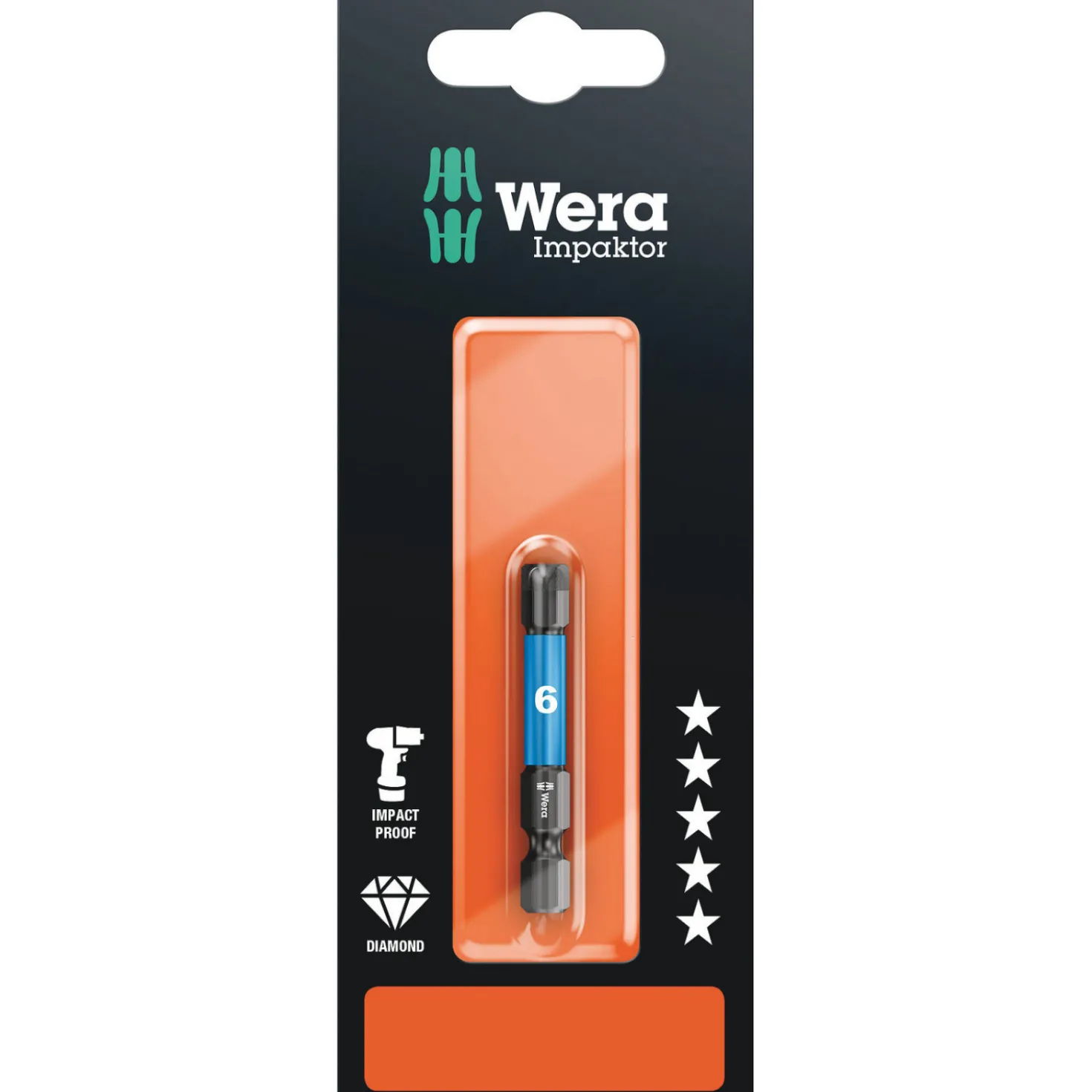 Wera 05073946001 840/4 IMP DC Impaktor bit SB - 6x50mm