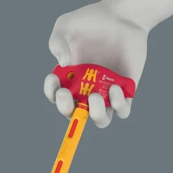 Wera 05005121001 410 i VDE A VDE Geïsoleerde Adapterschroevendraaier met T-greep en ratelfunctie - 1/4