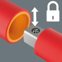 Wera 05005121001 410 i VDE A VDE Geïsoleerde Adapterschroevendraaier met T-greep en ratelfunctie - 1/4