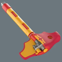 Wera 05005122001 410 i VDE B RA VDE Geïsoleerde Adapterschroevendraaier met T-greep en ratelfunctie - 3/8"