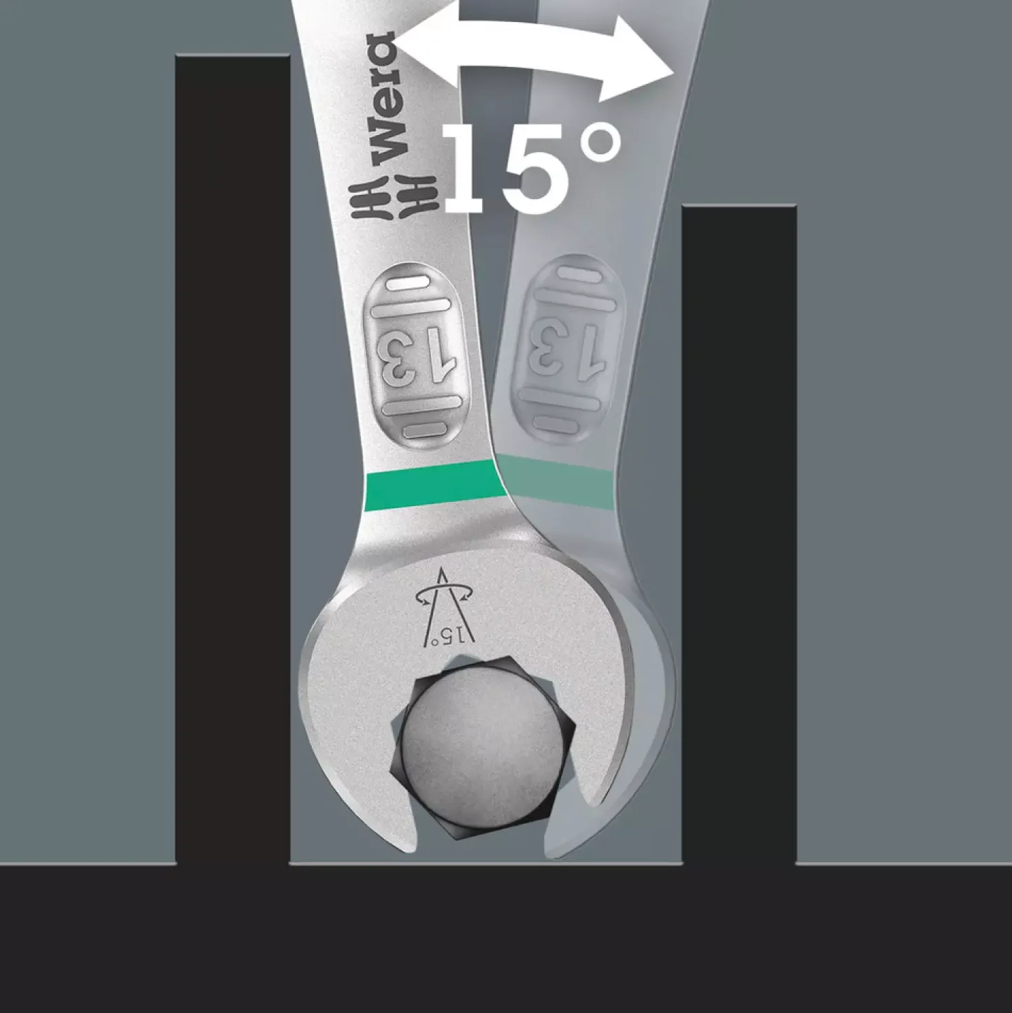Wera 6003 Joker 4 - 4-delige ringsteeksleutelset - 8-13mm