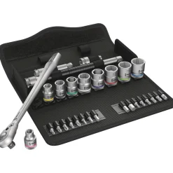 Wera 5004048001 8100 SB 8 Zyklop Metal doppenset met omschakelpal - 3/8''
