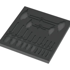 Wera 05137312001 9812 Schuimstof inlegstuk Torx schroevendraaierset 1