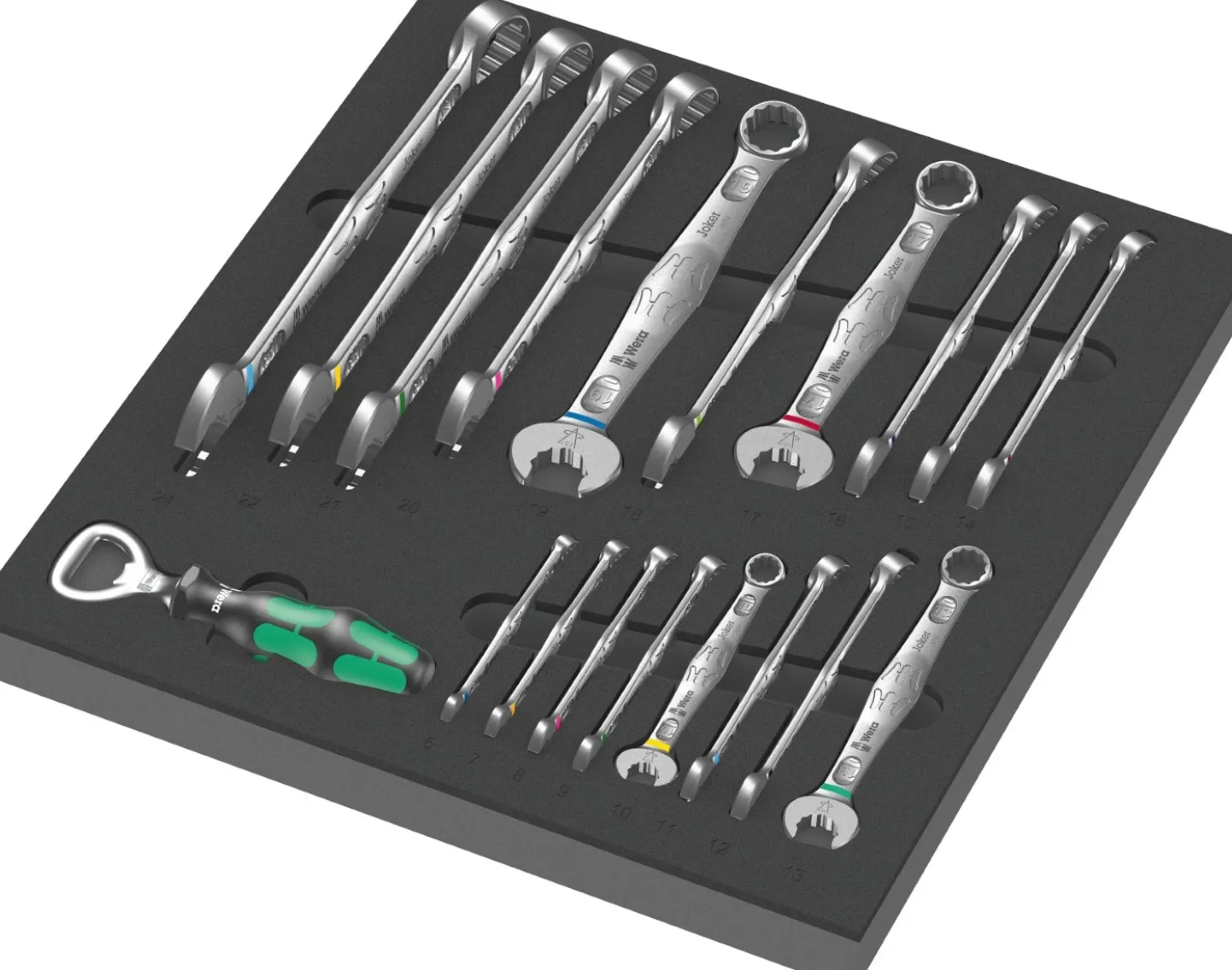 Wera 05150136001 9706 Tool Rebel Gereedschapswagen Stainless 2 gevuld - 191-delig - 7 laden