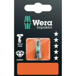 Wera 05073924001 867/1 1/4" Torx Impaktor Diamant Bit - T20 x 25mm