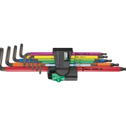 Wera 05024480001 967/9 TX XL Multicolour 1 9-delige Inbussleutelset - Lang - Torx
