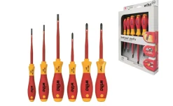 Wiha 3201 K6 01 6-delige SoftFinish slimFix VDE Schroevendraaierset - Sleuf/Philips/Pozidrive