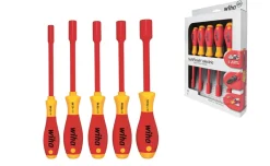 Wiha 322 K5 SoftFinish electric zeskantdopsleutelset - 5 delig