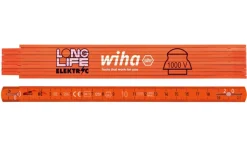 Wiha 4102008 Longlife Elektriciensduimstok - metrisch - 2m - 10 delen - oranje