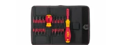 Wiha 2831 T18 slimVario Schroevendraaierset in Etui - 18 delig - PH/PZ/Sleuf/Torx/Hex