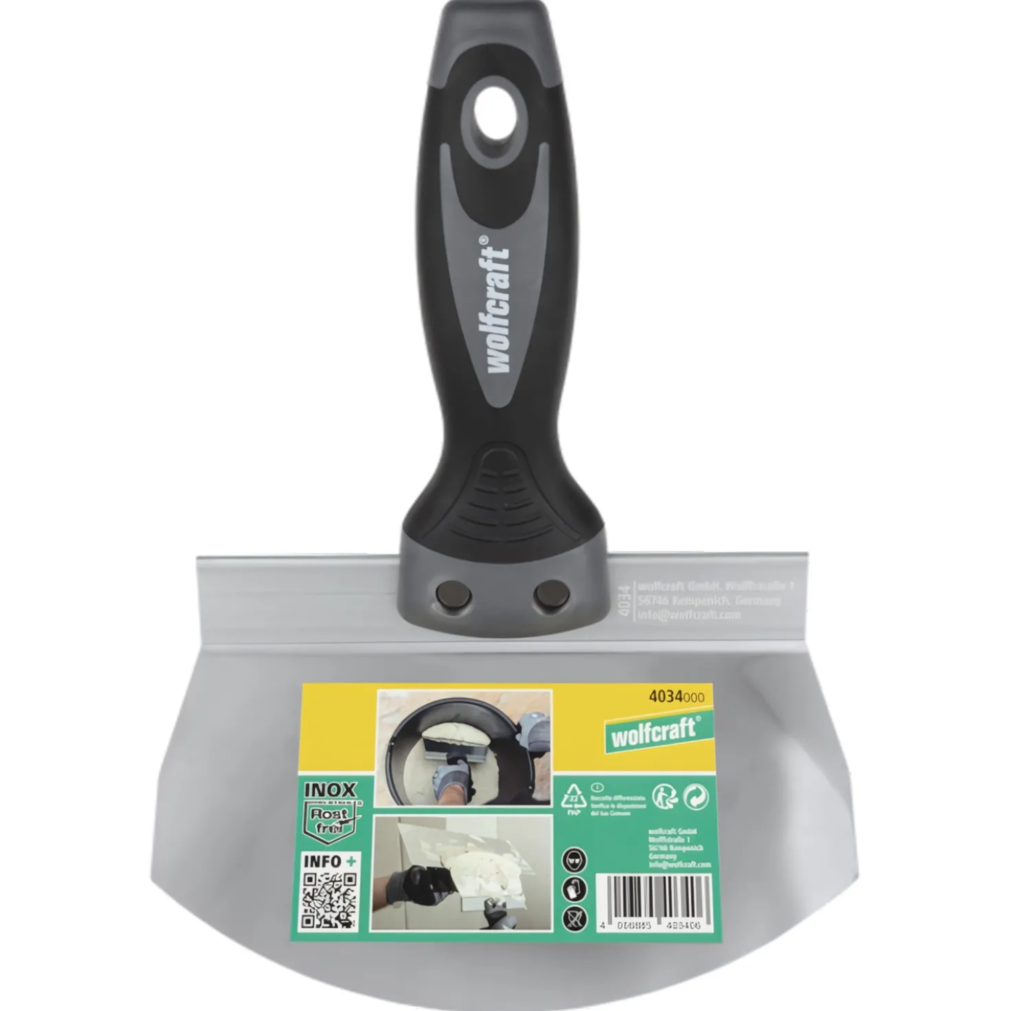 Wolfcraft 4034000 Rond Plamuurmes voor emmers