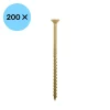 Woodies Ultimate Spaanplaatschroef Gehard staal - TX25 - Verzonken kop - Deeldraad - Gecoat - 200st