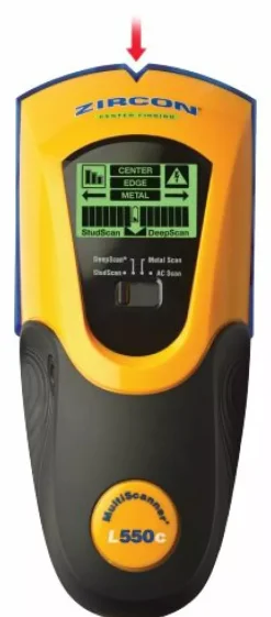 Zircon MultiScanner L550c OneStep Multifunctionele muurscanner - 100mm