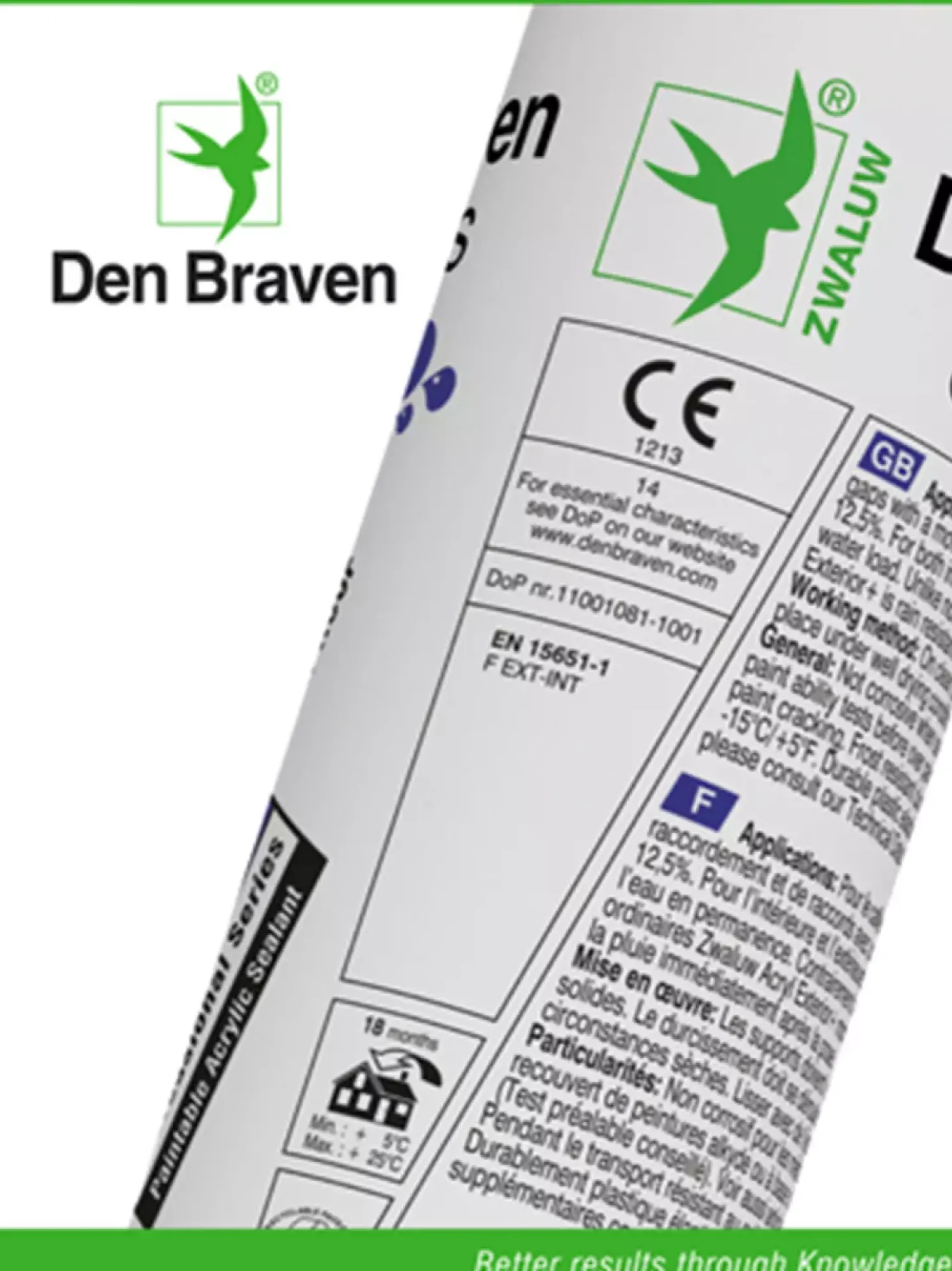Zwaluw Den Braven Acryl Exterior+ Acrylaatkit