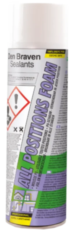 Zwaluw Den Braven 31054252 All Positions Montageschuim/PUR - Groen - 500ml