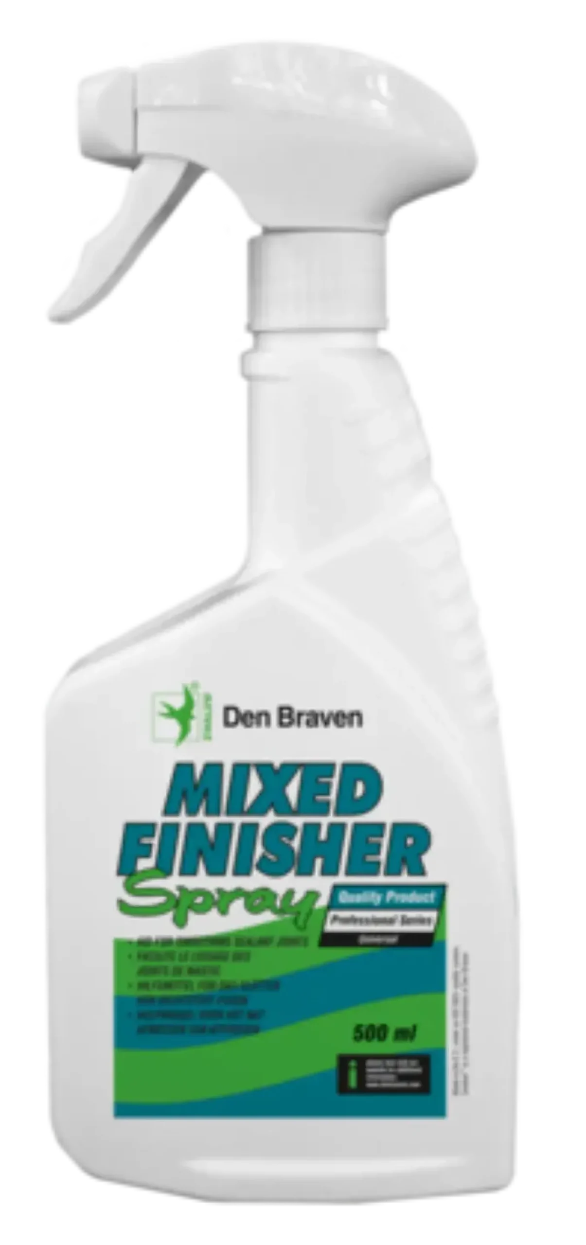 Zwaluw Den Braven 30623090 Mixed Finisher Spray Voegafstrijkmiddel - Transparant - 500ml