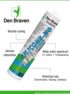 Zwaluw Den Braven Silicone-NO + Sanitary Siliconenkit