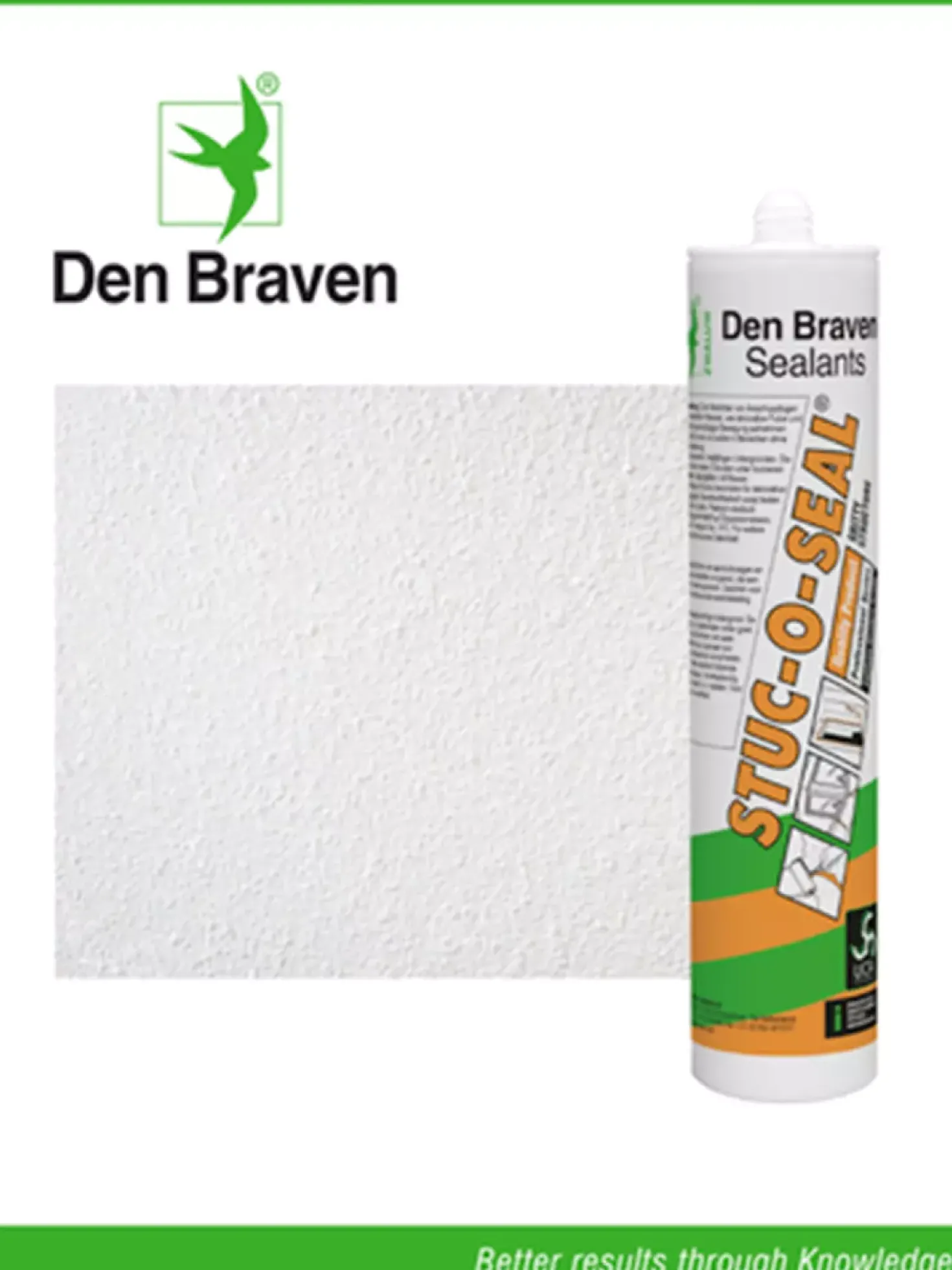 Zwaluw Den Braven 30622637 Stuc-O-Seal Structuurkit - Wit - 310ml